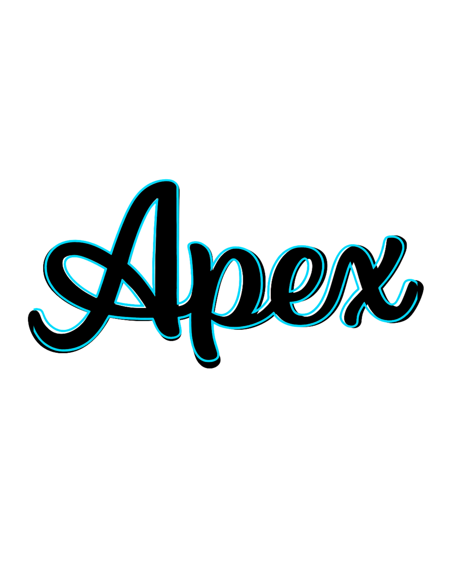 Apex Script Iron on Patch