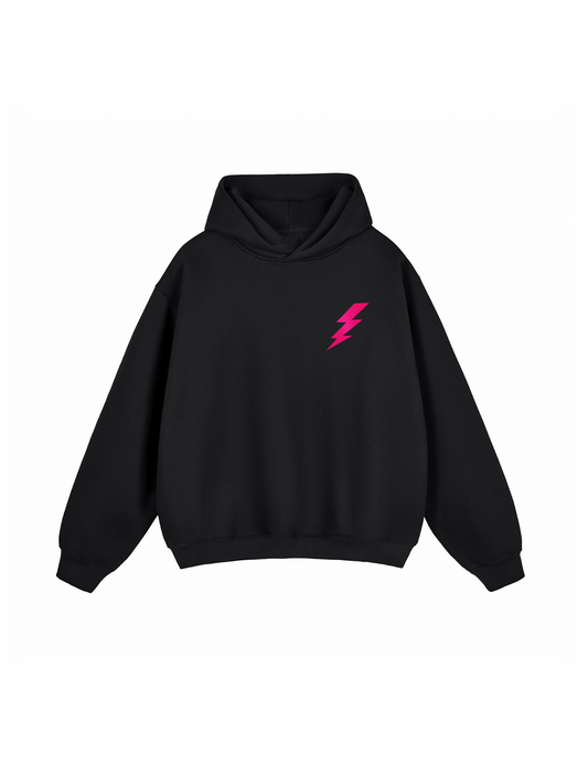 Fully Blinged Out Neon Bolt Storm Hoodie