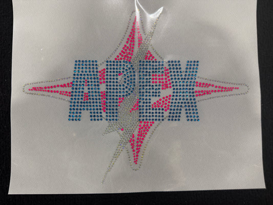 Apex 3 color rhinestone transfer