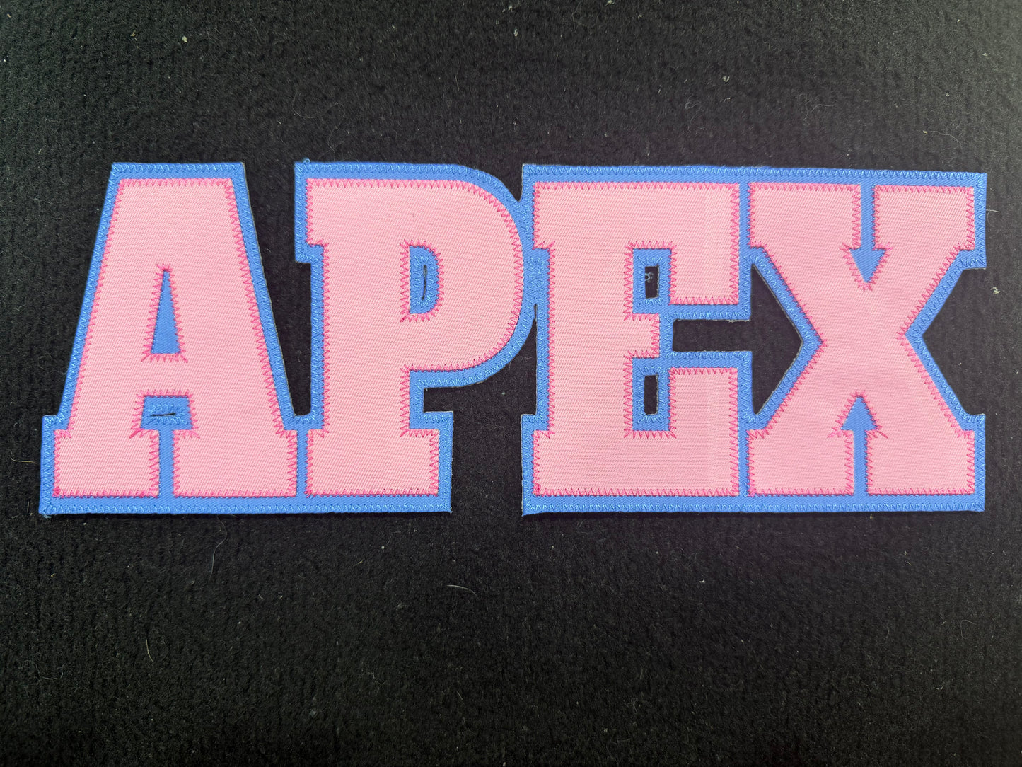 Pink & Blue Fabric Patch