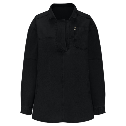 Fear the Storm Oversized Denim Shirt